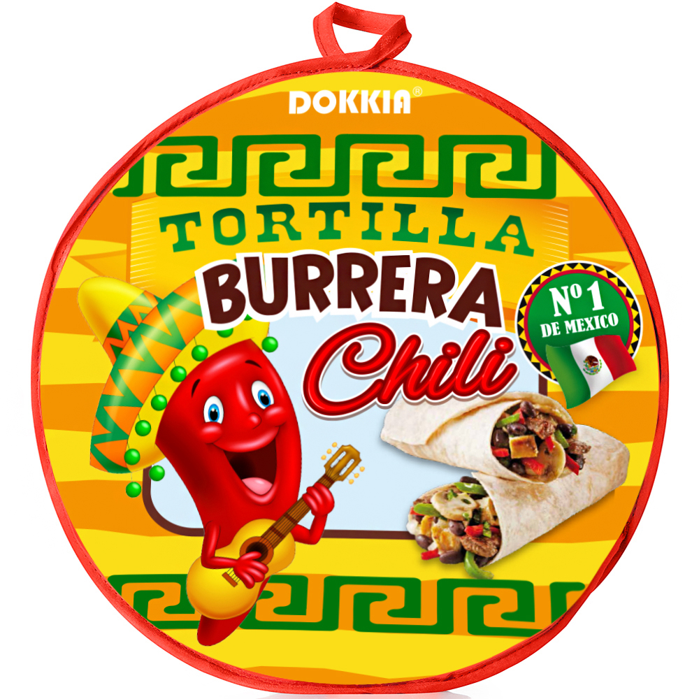 DOKKIA Mexican Taco Tortilla Warmer Pouch 12 Inch Insulated Cloth