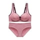 thumbnail image 1 of Conjunto de sujetador push up con botones en la espalda y sin aros de talla grande para mujer, traje a juego para mujer, 1 of 2