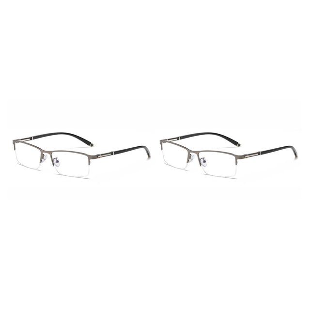 Sonducket Gafas de lectura fotocromáticas, gafas progresivas antiluz azul, gafas portátiles ligeras, gafas con luces planas, gris Gris Bolígrafo transparente 2Conjunto