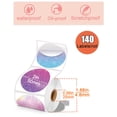 thumbnail image 5 of 2 x 2 Round Thermal Labels, 2 inch Round Thermal Sticker Labels for Business and Home, for Label Printer, for M110/M220/M221 Label Maker，140 Labels for Printer, Starry Pink Purple, 5 of 6