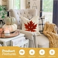 thumbnail image 4 of Fundas de almohada de otoño de 18 x 18, juego de 2, decorativas, para el día de Acción de Gracias, otoño, cocina, decoración del hogar, cojín para el porche, sofá, 4 of 5