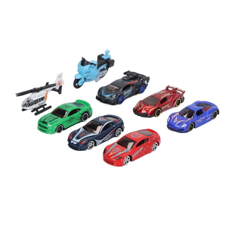 8pcs Die Cast Car Sets Educational Pull Back Racing Car Toy Set for Kids