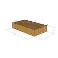 thumbnail image 3 of 16x9x3 Kraft Brown Corrugated Shipping Boxes, 32 ECT, Qty 100, 3 of 3