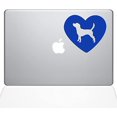 thumbnail image 1 of The Decal Guru Heart Beagle MacBook Decal Vinyl Sticker - 12" MacBook - Dark Blue (1331-MAC-12M-DB), 1 of 1