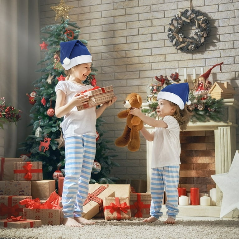 Blfmyu 12 Pack Christmas Hats for Adults, Extra Large Santa Hats