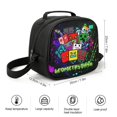 thumbnail image 3 of Geometry Dash Lunch Bag Cooler Bag Portable Meal Holder Shoulder Bag Zipper Insulated Lunch Box Tote Bag, 3 of 8