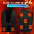 thumbnail image 4 of USB Heated Jacket for Men and Women, Thermal Clothing with 7 Heating Panels, Adjustable 3-Level Temperature, Outdoor Warmth for Motorcycle, Hiking and Skiing, 4 of 9