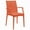 Orange, variant on 35 x 16 in. Weave Mace Indoor & Outdoor Chair with Arms, Green