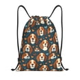 thumbnail image 1 of Saiise Cute Puppy Pattern Sports Drawstring Backpack - String Swim Gym Bag with Wet Proof Pocket for Women&Men-Medium, 1 of 6