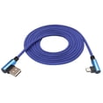 thumbnail image 4 of LAICAIW 6 Ft 90 Degree Micro USB Android Charger Cable 90 Degree USB 2.0 A Male to 2.0 USB Micro Male High Speed Fast Charging Cords for USB 2.0 Micro Port Power Bank Smartphones & More(Blue/3-Pack), 4 of 7