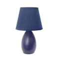 thumbnail image 1 of Simple Designs Mini Egg Oval Ceramic Table Lamp, 1 of 4