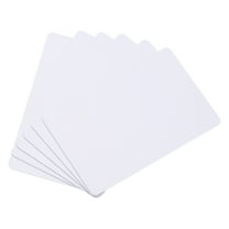 Uxcell Blank Cards, 14Mil Graphic Quality White Plastic Cards for Photo ID Badge Printer, 20 Pack