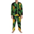 thumbnail image 3 of Kdxio Sunflower 1 Men’s Pajama Set Pajamas For Men 2 Piece PJ Set with Men Pajama Pants and Long Sleeve T-Shirt Lounge Set-X-Large, 3 of 7