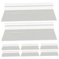 thumbnail image 4 of HLONK 8pcs Slatwall Shelves Clear Slatwall Shelf Plastic Shelves Shoe Hanging Slatwall Rack for Wall, 4 of 8