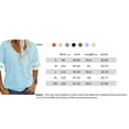 thumbnail image 6 of Dellytop Women V-Neck Half Sleeves Solid T Shirt, 6 of 6