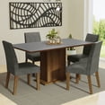 thumbnail image 2 of Juego de Comedor con Mesa de Madera y 4 Sillas Marrón Gris Plata Keila Madesa, 2 of 8