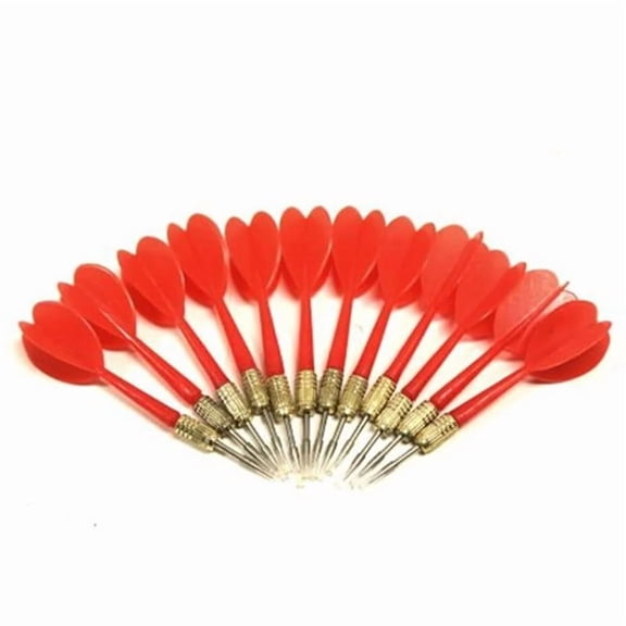 BESTSKY Brass Tip Balloon Pop Darts, 12-Pack Red Game Darts