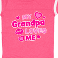 thumbnail image 4 of Inktastic My Grandpa Loves Me with Hearts and Kiss Boys or Girls Baby Bodysuit, 4 of 5