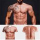 thumbnail image 2 of Camiseta con estampado de tatuaje muscular Camiseta de manga corta con estampado digital 3d para hombre, 2 of 2