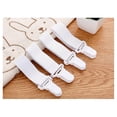 thumbnail image 2 of 4pcs Bed Sheet Fasteners Suspenders Gripper Elastic Straps Clips for Various Bed Sheets Mattress Covers Sofa Cushion Hospital Beds, 2 of 2