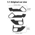 thumbnail image 2 of Car Door Kick Guards Suede Material for 2010 2011 2012 2013 2014 Infiniti G25 G37, Black, 2 of 8