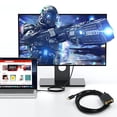 thumbnail image 3 of DQrwqpou 1.8M/6FT 1080P USB3.1 Tipo-C a VGA Cable adaptador 10Gbps para monitor computadora PC, 3 of 9