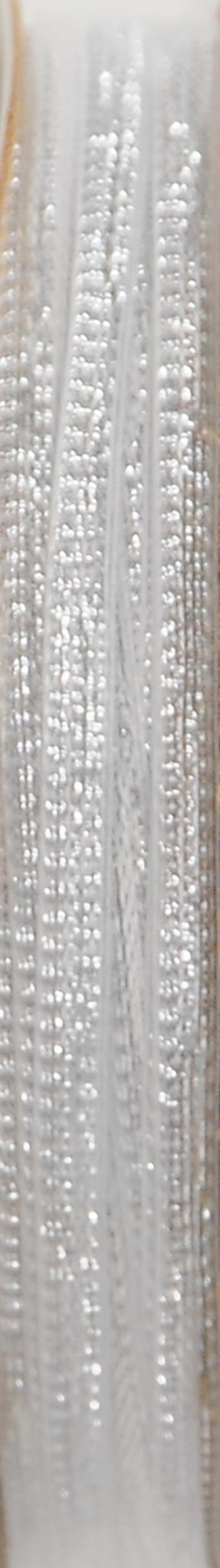 Offray Ribbon, Metallic Silver 1/8 inch Metallic Ribbon for Wedding, Crafts, and Gifting, 15 feet, 1 Each