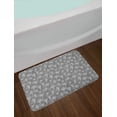 thumbnail image 2 of Forest Bath Mat, Nature Eco Pattern with Winter Woodland Deciduous Trees, Plush Bathroom Decor Mat with Non Slip Backing, 29.5" X 17.5", Dimgray White, by Ambesonne, 2 of 2