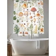 thumbnail image 5 of Mushroom Sheer Curtains 63 Inch Length 2 Panels Set for Living Room/Bedroom, Vintage Botanical Spring Floral Rustic Semi Curtain Sheers Drapes Rod Pocket Curtains Window Treatment Set 52''x63''x2, 5 of 7