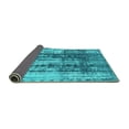 thumbnail image 2 of Ahgly Company Indoor Rectangle Abstract Turquoise Blue Modern Area Rugs, 2' x 3', 2 of 4