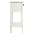 thumbnail image 3 of SAFAVIEH Primrose Distressed White Wood Console Table with Drawer (23.5 in. W x 13 in. D x 29.5 in. H), 3 of 7
