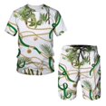 thumbnail image 4 of 20232023 Nouveau Motif Imprimé Été T-shirt à Col Rond Imprimé 3D Manches Courtes Ample Décontracté, 4 of 5