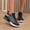 Black, variant on Women's Two-Tone Lace-Up Sneakers, Breathable Mesh Running Shoes, Lightweight and Comfortable Casual Walking Trainers for Outdoor Sports Purple 40