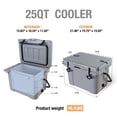 thumbnail image 5 of Yougu 25QT Insulated Hard Cooler with Bottle Opener. Grey, 5 of 9