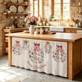 thumbnail image 6 of Coastal Christmas Cabinet Curtain 28"Wx51"L, Dustproof Storage Cabinet Curtain with Self Adhesive Tape, Xmas Balls Nautical Starfish Tall Pantry Cover Drape for Kitchen, Laundry Room, Utility Closet, 6 of 9