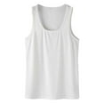thumbnail image 7 of Men's Solid Color Mesh Hooded V-Neck Hollow Out Sleeveless Loose Fit Athletic Tank Top for Casual Workout and Summer Comfort Mens Muscle Gym Tank Top Breathable Sleeveless Shirts for Active Men, 7 of 7