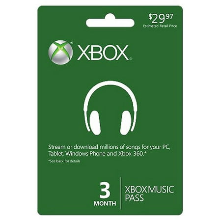 Xbox Music Pass 3 Month (Xbox 360)