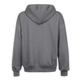 thumbnail image 5 of UYISJ Women Zip Up Hoodie Long Sleeve Hooded Oversized Sweatshirts Y2K Jacket with Pockets Casual Drawstring Fall Coat Dark Gray M, 5 of 6