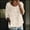 Light Yellow, variant on Womens Tops Summer Print Round Neck 3/4 Sleeve Loose Tee Spring Tops for Women