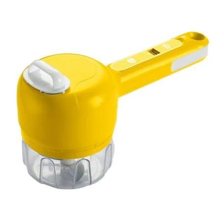

3 In 1 Portable Electric Vegetable Cutter Set Vegetable Cutter Mini Wireless Electric Garlic Mud Masher Wireless Food Processor for Garlic Pepper Chili Celery