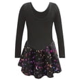 thumbnail image 3 of WIBACKER 2-10Y Glitter Ballet Leotards for Girls Dance Skirted Kids Ballet Tutu Dress Toddler Shiny Long Sleeve Dancewear, 3 of 9