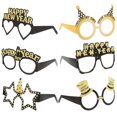 thumbnail image 3 of New Year Party Paper Glasses 6Pcs Assorted Color Festive Photo Prop Eyewear, 3 of 4