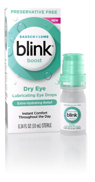 3 Pack - Blink Boost Preservative-Free Lubricating Eye Drops, Eye Care Drops for Dry Eyes, Instant Moisture for Dry Irritated Eyes & Comfort Throughout the Day, Contact Lens Friendly, 10 mL