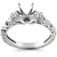 thumbnail image 1 of .29Ct Vintage Diamond Engagement Ring Setting 14K White Gold Semi Mounting, 1 of 3