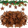 thumbnail image 1 of Kit de Estrellas Rústicas de Metal Oxidado con Alfileres de Seguridad para Navidad, 1 of 6