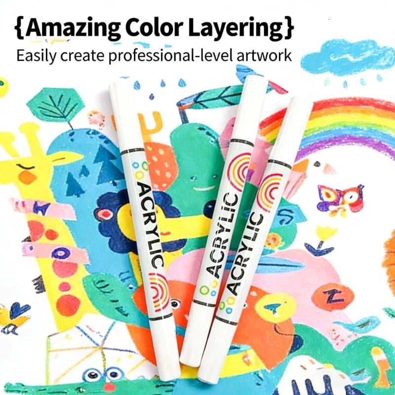 CEORPER Portable Roll Up Marker Case Contains Artist Grade Coloring Pens For Travel