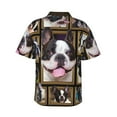 thumbnail image 4 of French Bulldog Men'S 3d Print Casual Button Down Shirts, Novelty Hawaiian Short Sleeves 3xl, 4 of 7