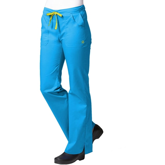 Maevn Pantalon Évasé Multi-Poches pour Femmes Bleu Pacifique, Très Petit