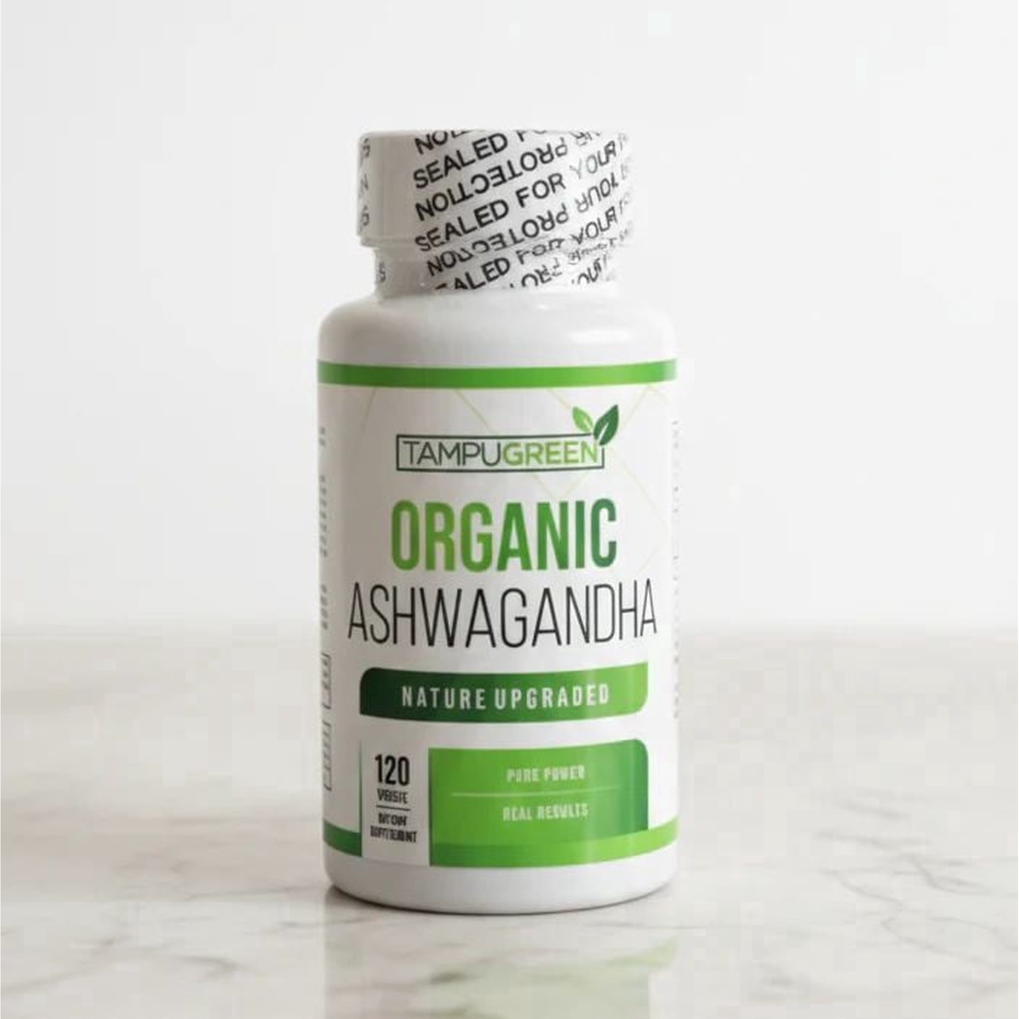 Organic Ashwagandha 675 mg Root Extract with Black Pepper Stress, Mood & Balance Support Non-GMO Made in USA 120 Caplets