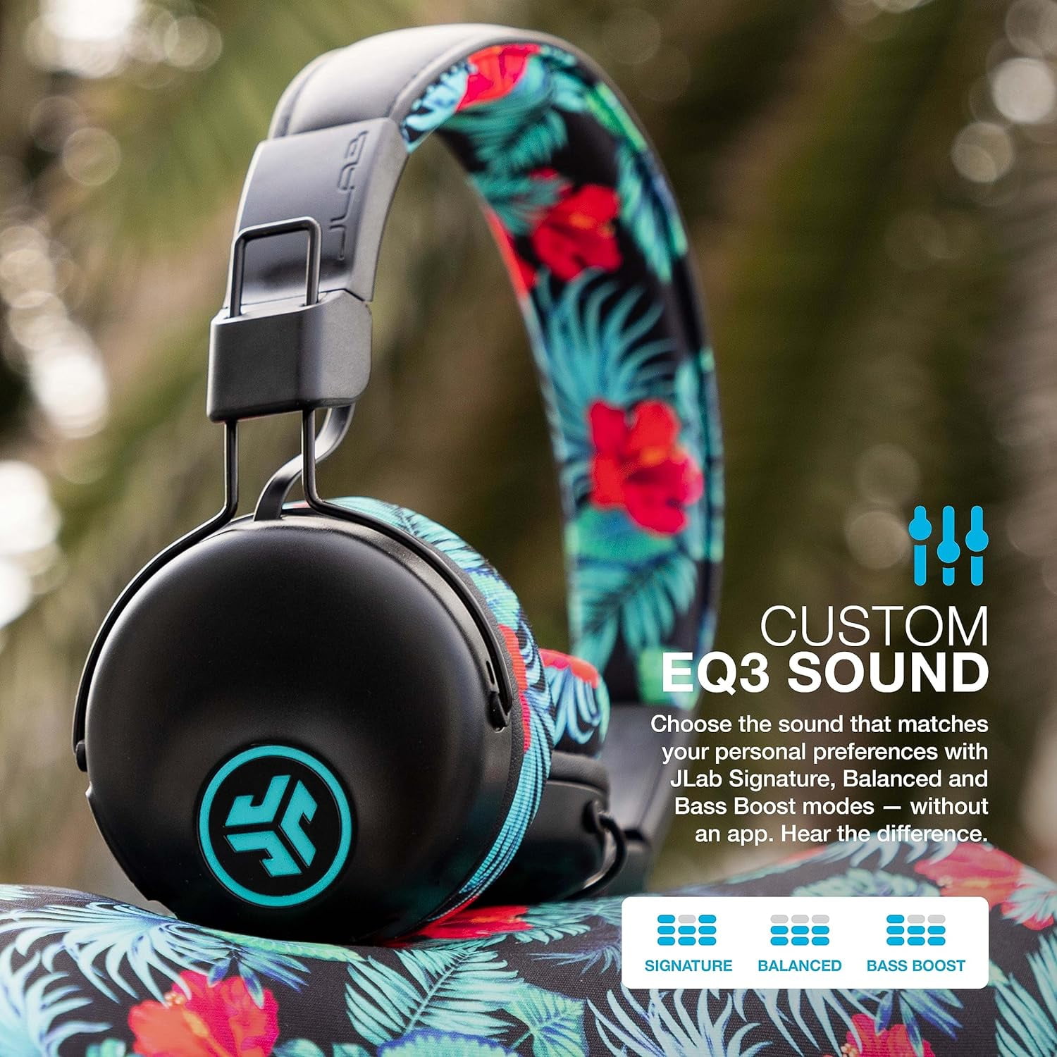 JLab Auriculares inalámbricos Bluetooth para estudio, 30 horas de  reproducción Bluetooth 5, sonido EQ3, piel sintética ultra afelpada y  cojines de